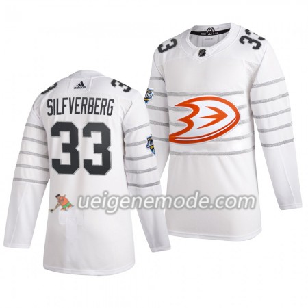 Herren Anaheim Ducks Trikot Jakob Silfverberg 33 Weiß Adidas 2020 NHL All-Star Authentic